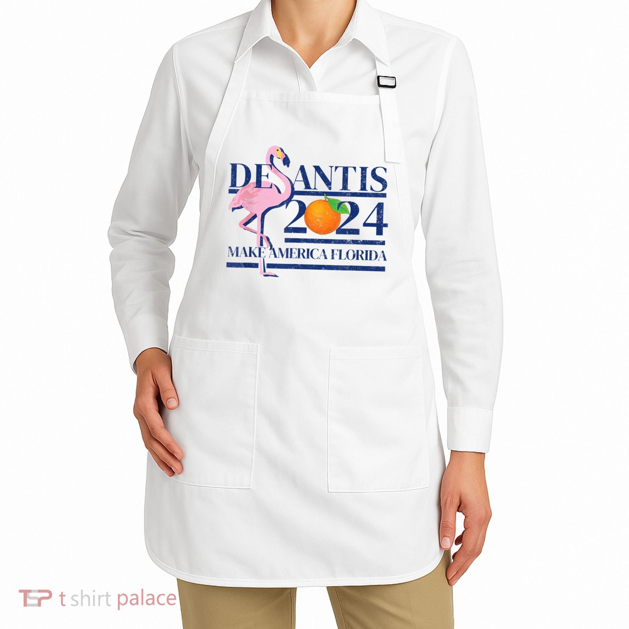 DeSantis 2024 Make America Florida Flamingo Election Apron