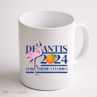 DeSantis 2024 Make America Florida Flamingo Election Coffee Mug thumb 1