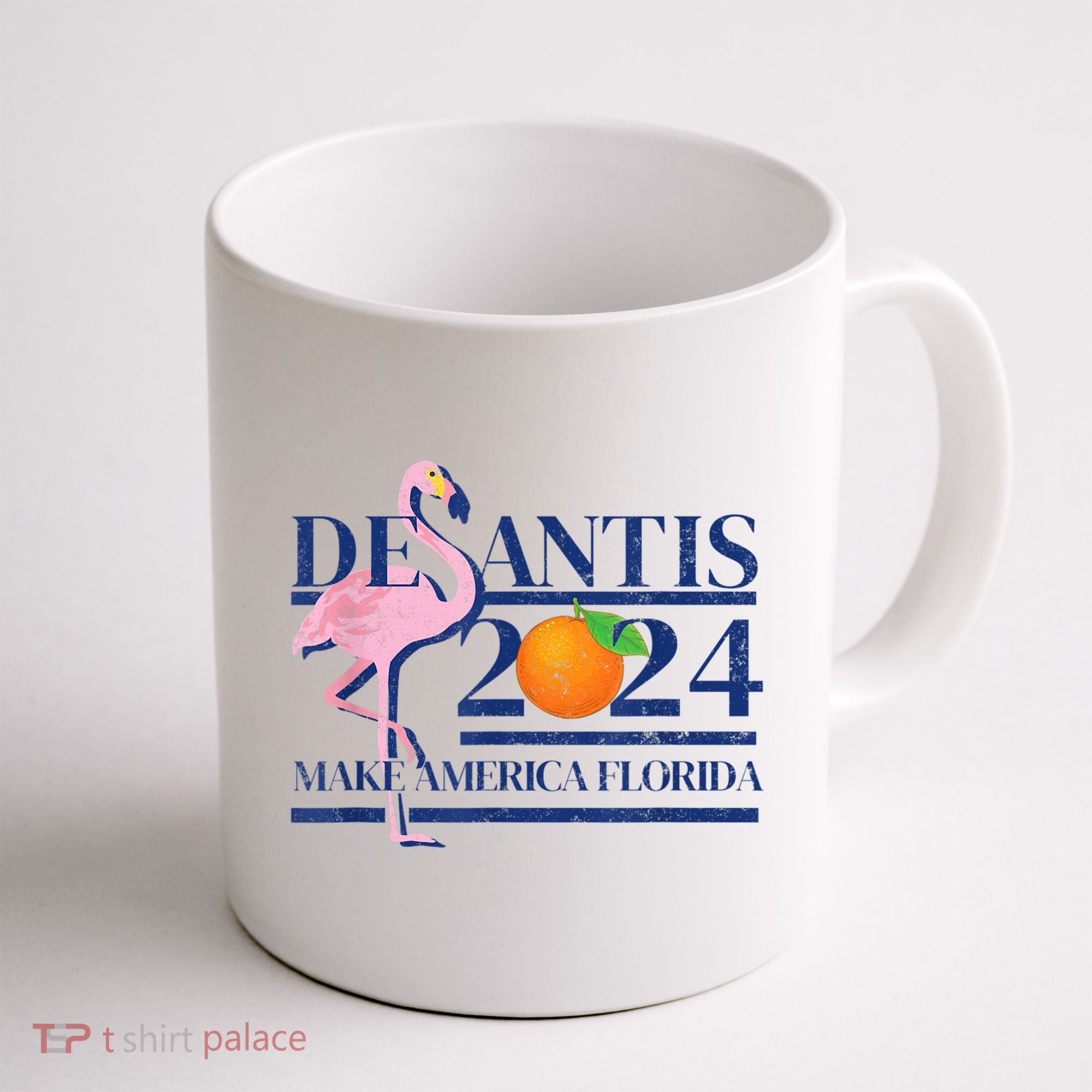 DeSantis 2024 Make America Florida Flamingo Election Coffee Mug