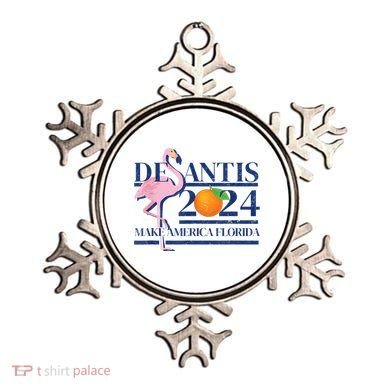 DeSantis 2024 Make America Florida Flamingo Election Ornament