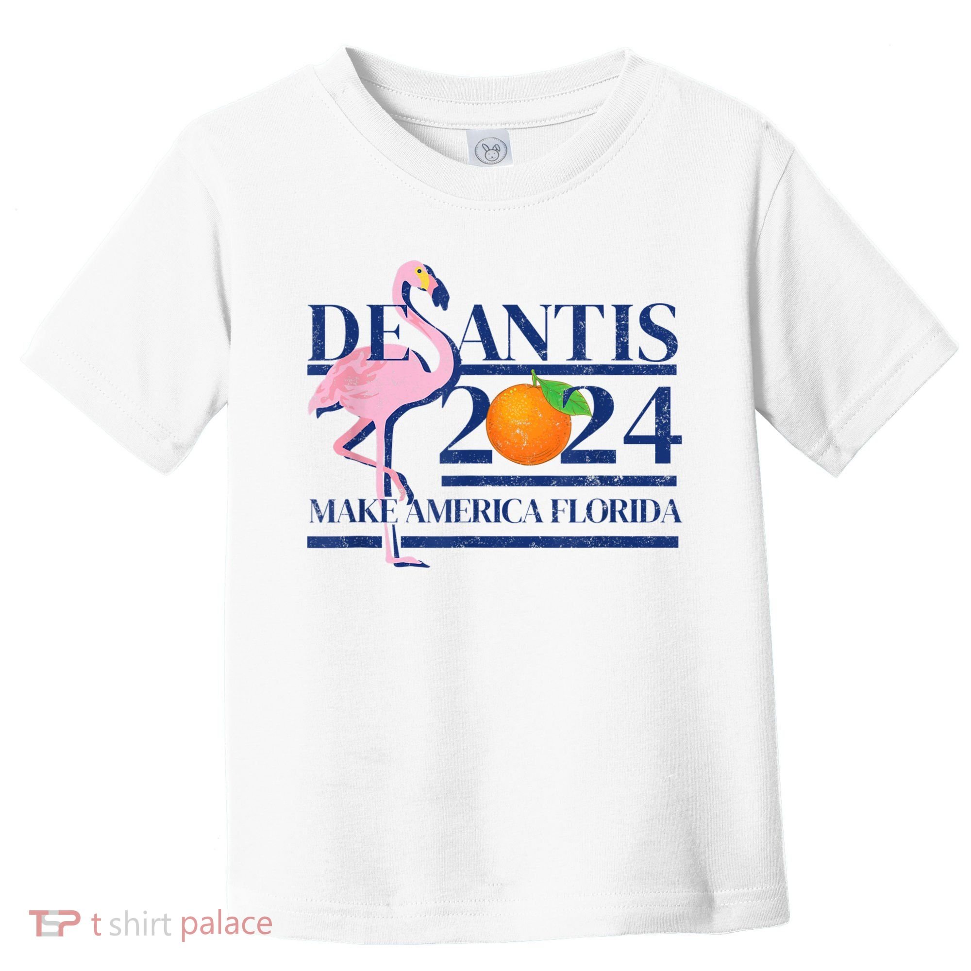 DeSantis 2024 Make America Florida Flamingo Election Toddler T-Shirt
