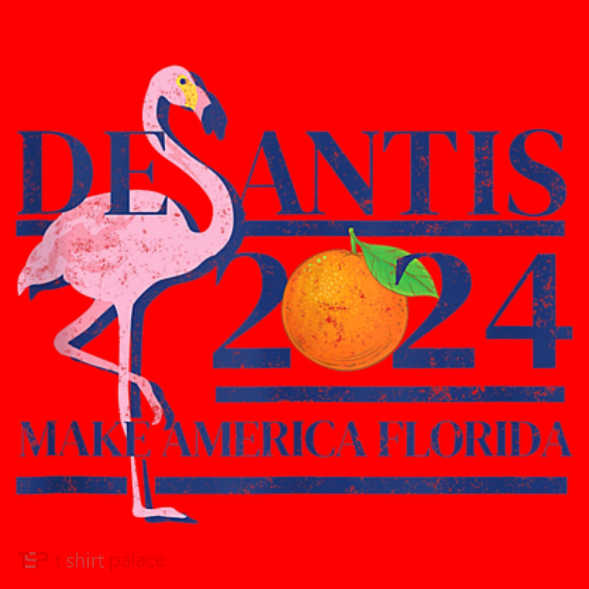 Desantis 2024 Make America Florida Flamingo Santa Hat