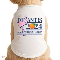 Desantis 2024 Make America Florida Flamingo Doggie Tank thumb 0