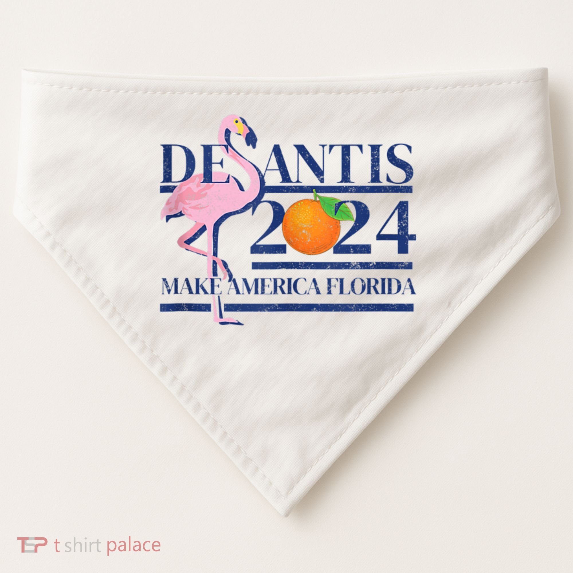 Desantis 2024 Make America Florida Flamingo USA-Made Doggie Bandana