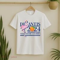 Desantis 2024 Make America Florida Flamingo T-Shirt thumb 2