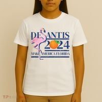 Desantis 2024 Make America Florida Flamingo T-Shirt thumb 4