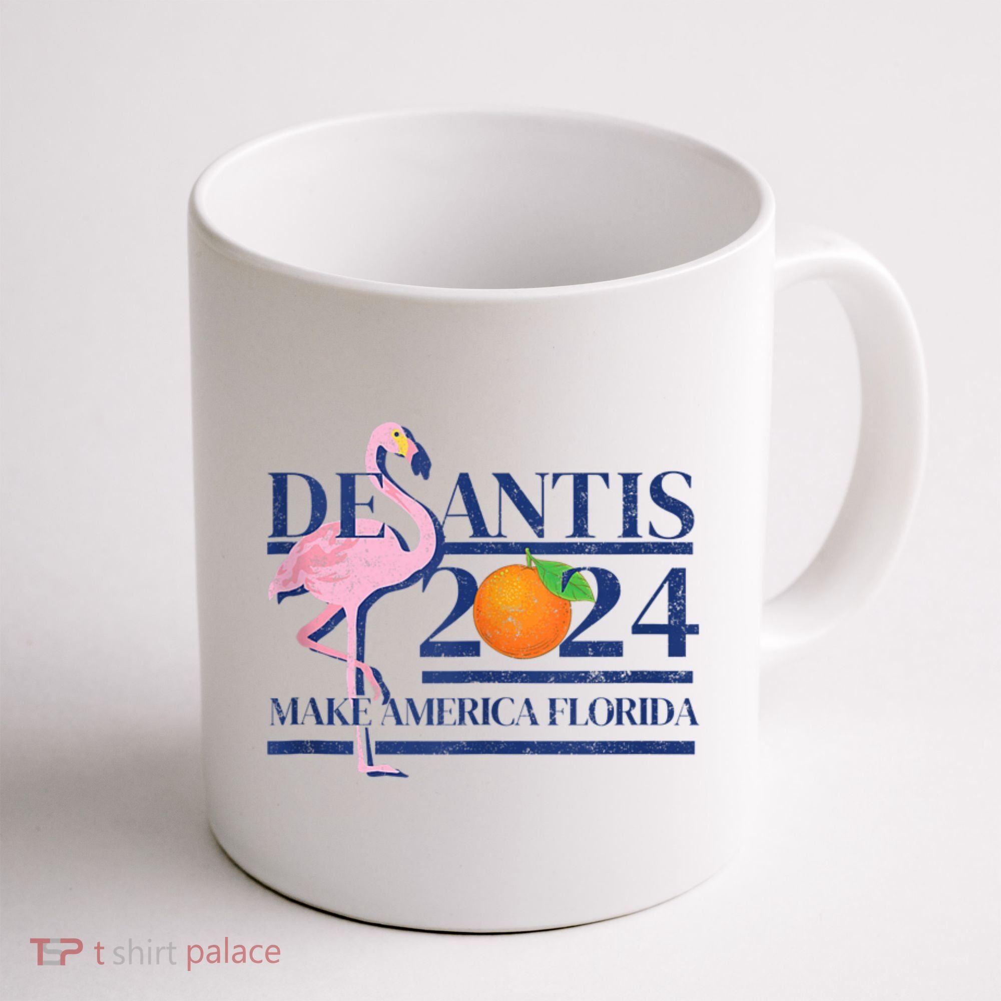 Desantis 2024 Make America Florida Flamingo Coffee Mug