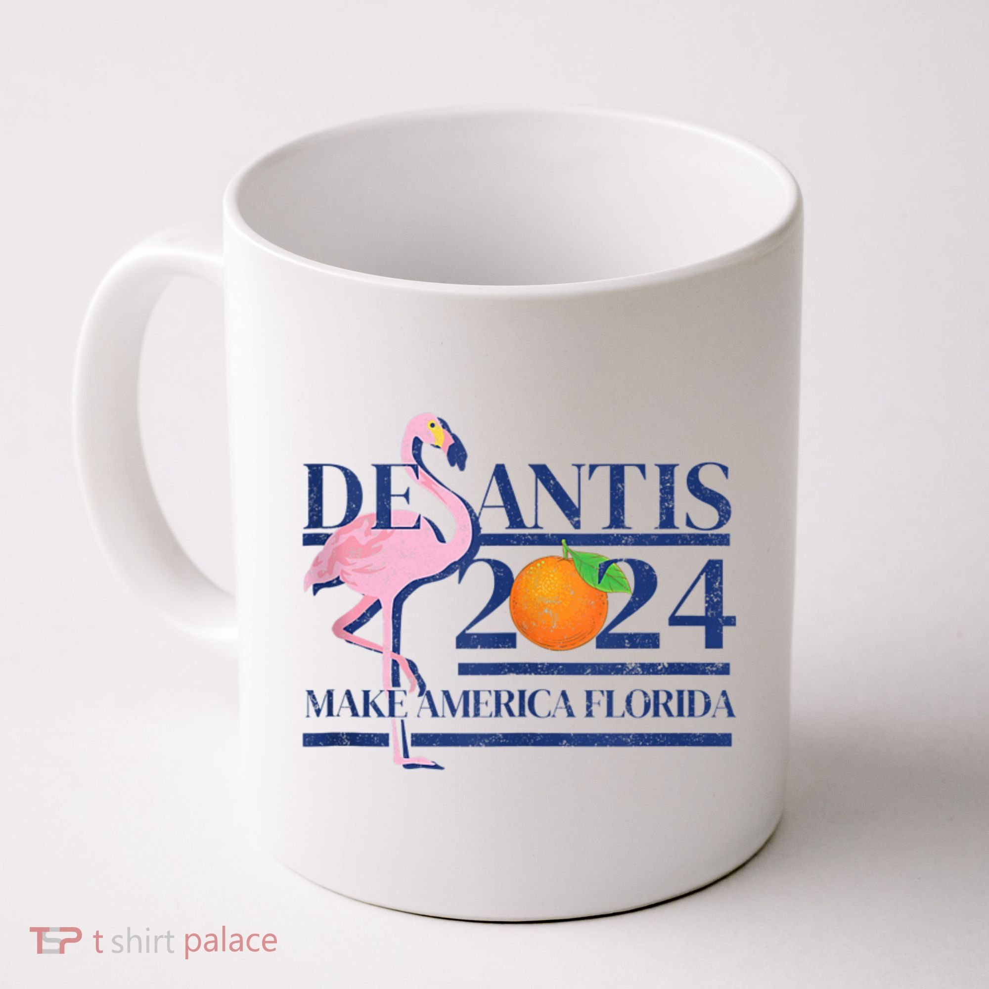 Desantis 2024 Make America Florida Flamingo Coffee Mug