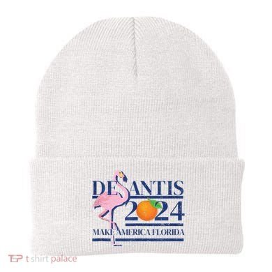Desantis 2024 Make America Florida Flamingo Beanie
