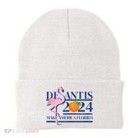Desantis 2024 Make America Florida Flamingo Beanie thumb 0