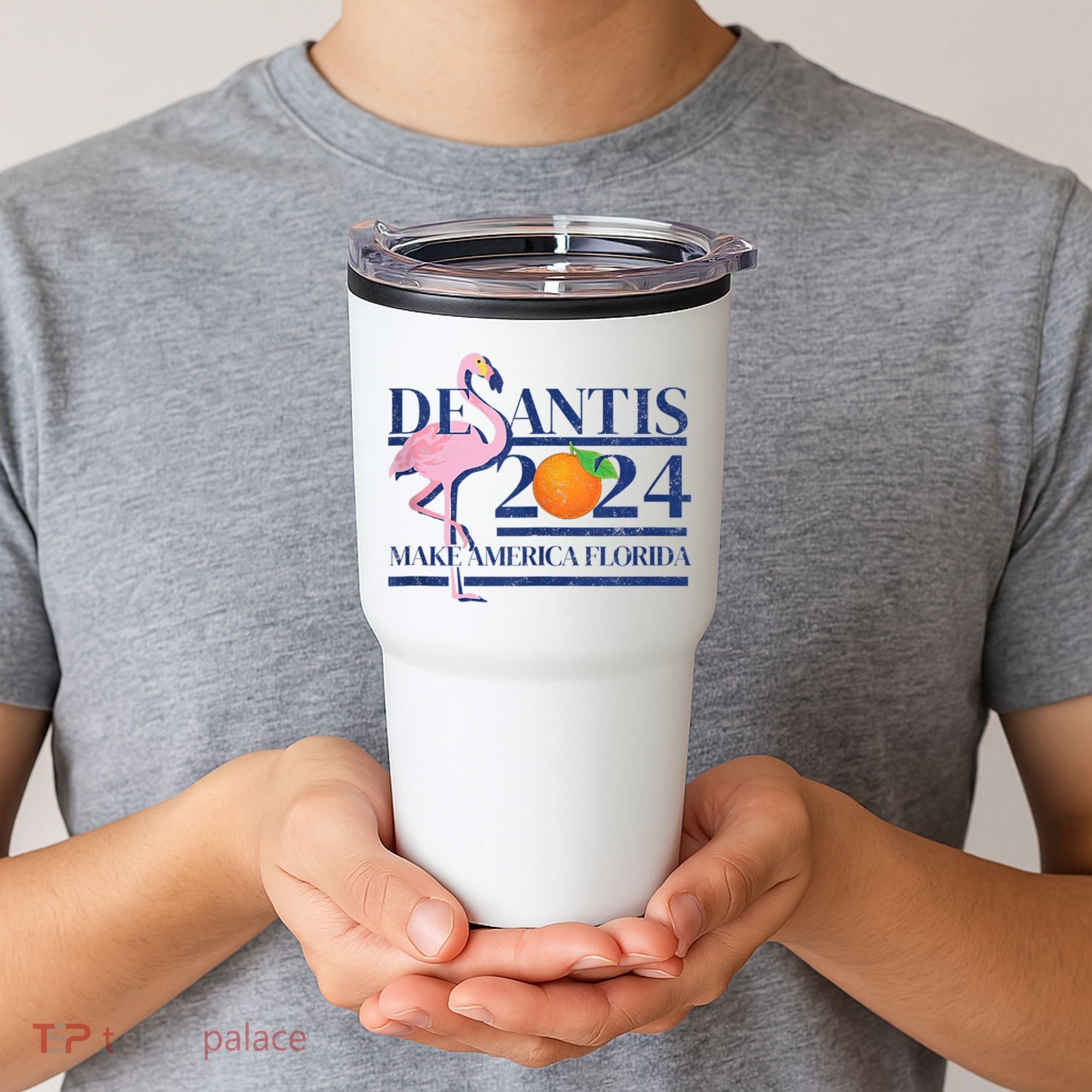 Desantis 2024 Make America Florida Flamingo Tumbler