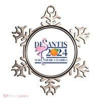 Desantis 2024 Make America Florida Flamingo Ornament thumb 0