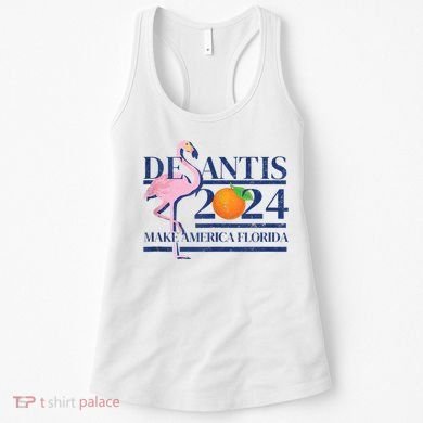 Desantis 2024 Make America Florida Flamingo Women's Tank Top