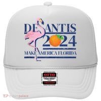 Desantis 2024 Make America Florida Flamingo Hat thumb 0