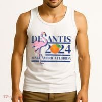 Desantis 2024 Make America Florida Flamingo Tank Top thumb 3