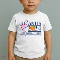 Desantis 2024 Make America Florida Flamingo Toddler T-Shirt thumb 2