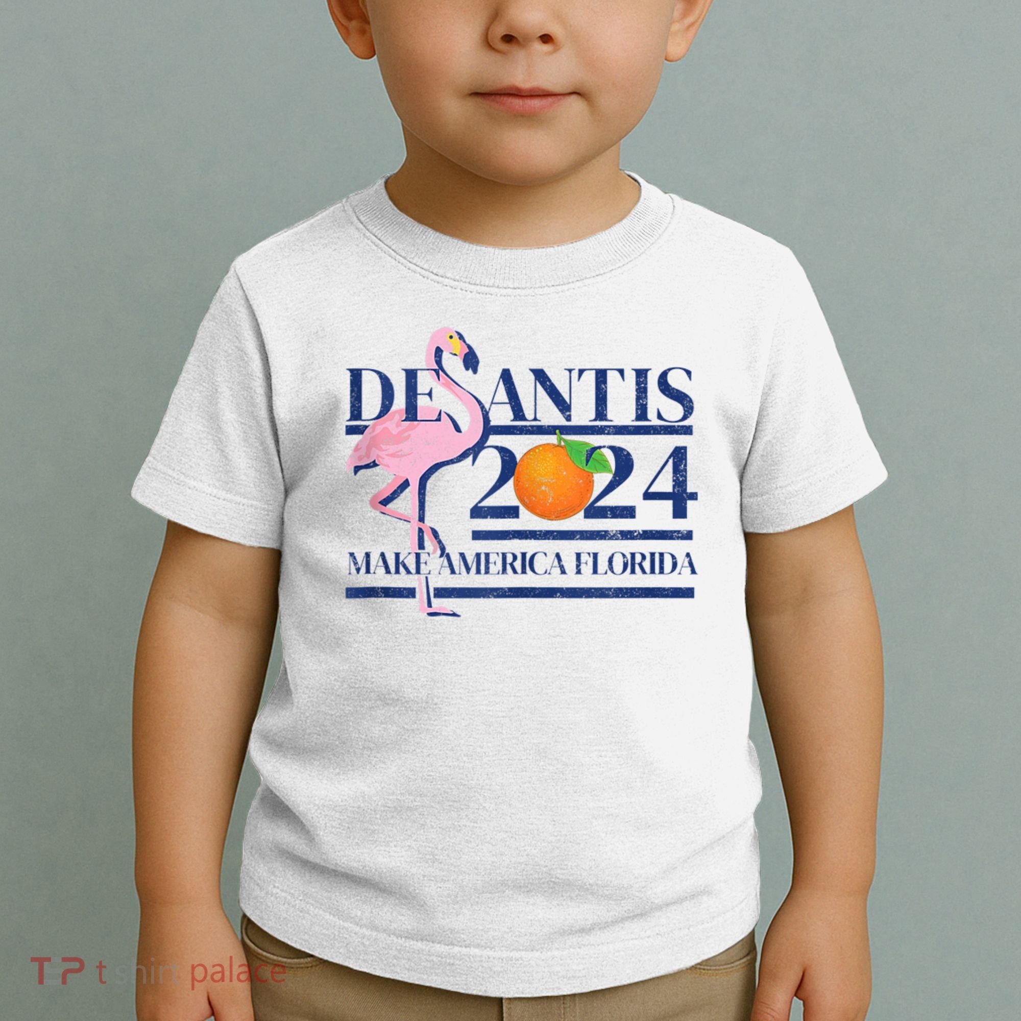 Desantis 2024 Make America Florida Flamingo Toddler T-Shirt