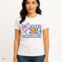 Desantis 2024 Make America Florida Flamingo Women's T-Shirt thumb 4