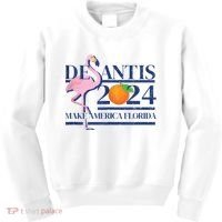 Desantis 2024 Make America Florida Flamingo Kids Sweatshirt thumb 0