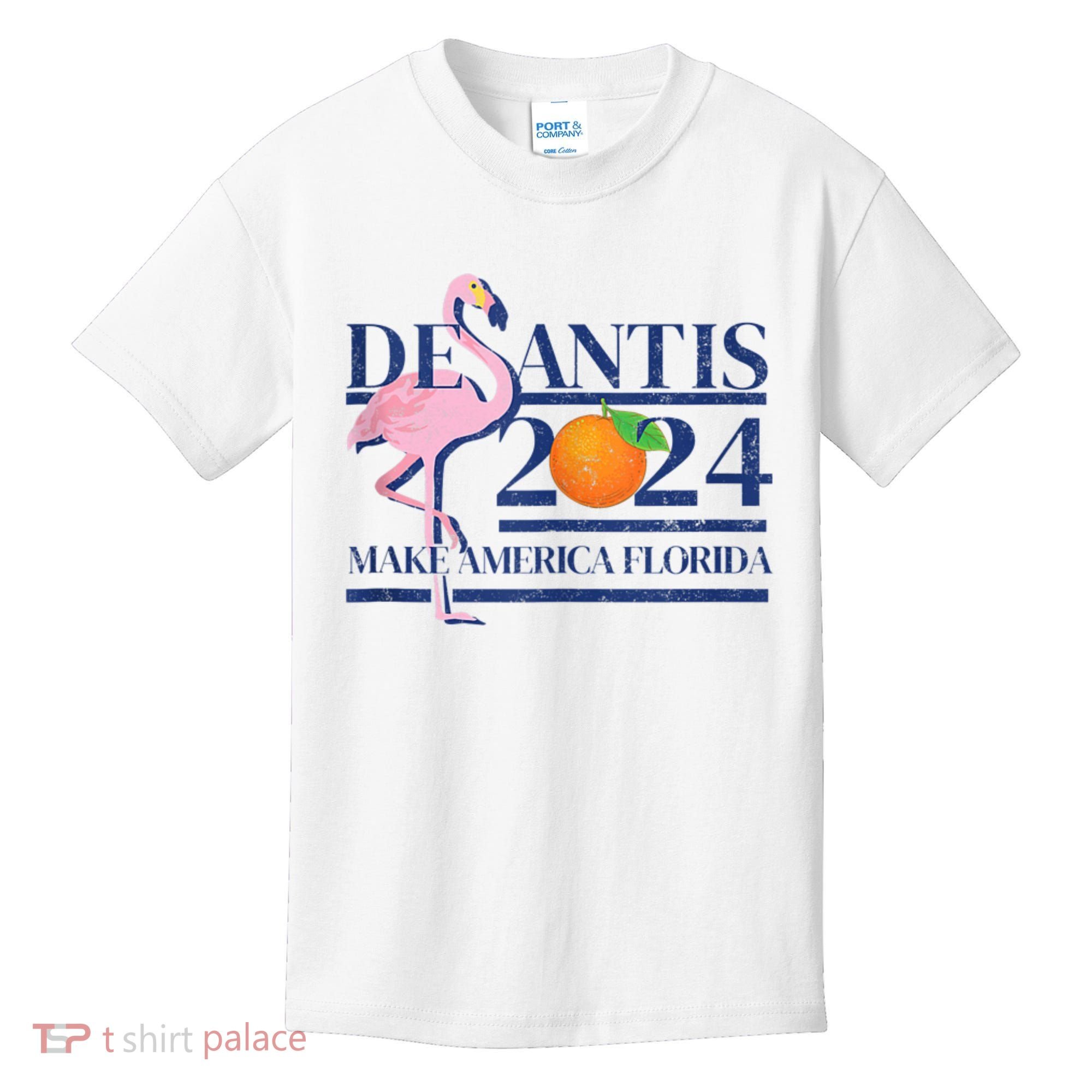 Desantis 2024 Make America Florida Flamingo Kids T-Shirt