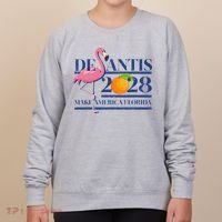 Desantis 2028 Make America Florida Ron Desantis 48 Flamingo Women's Sweatshirt thumb 0