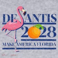 Desantis 2028 Make America Florida Ron Desantis 48 Flamingo Women's Sweatshirt thumb 2