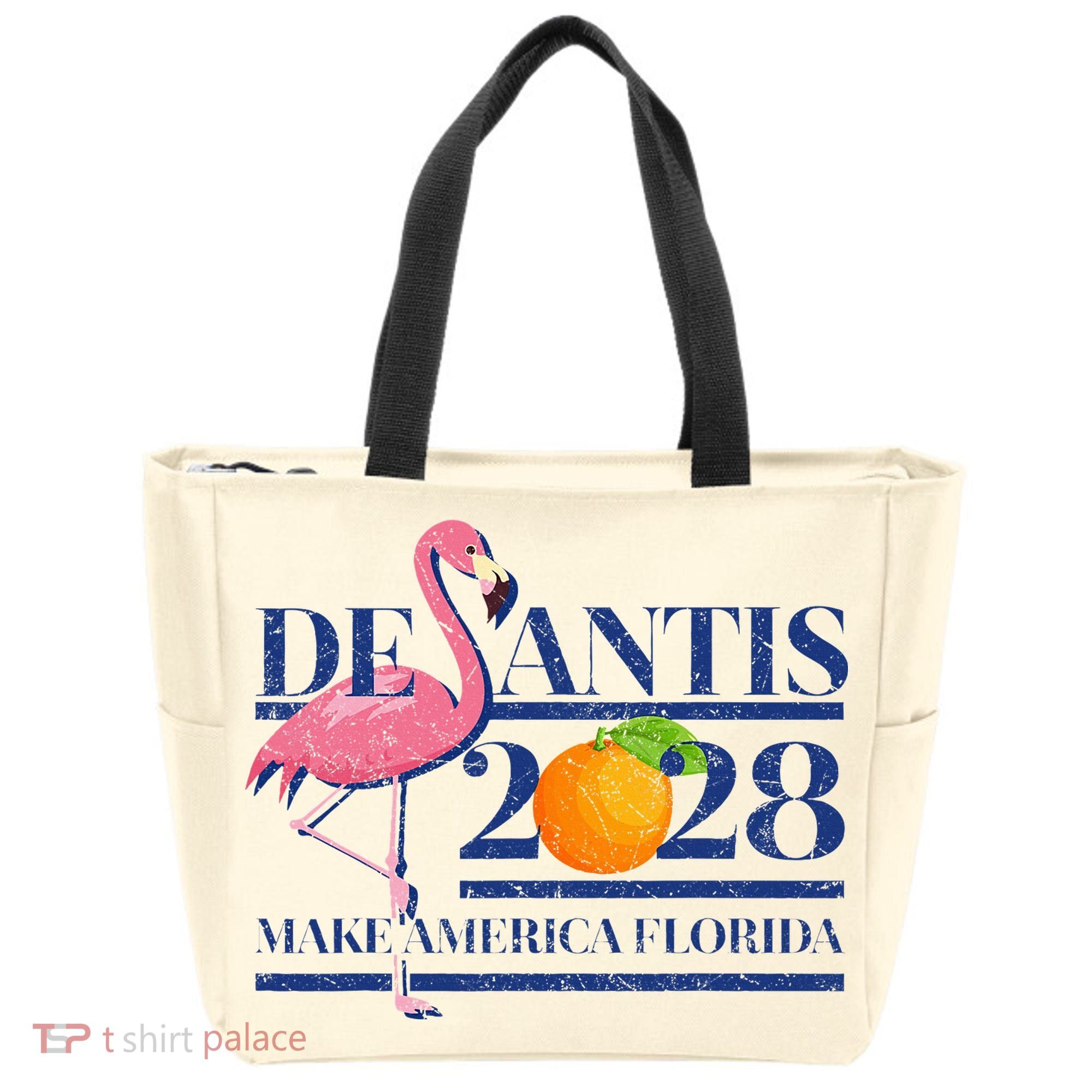 Desantis 2028 Make America Florida Ron Desantis 48 Flamingo Tote Bag
