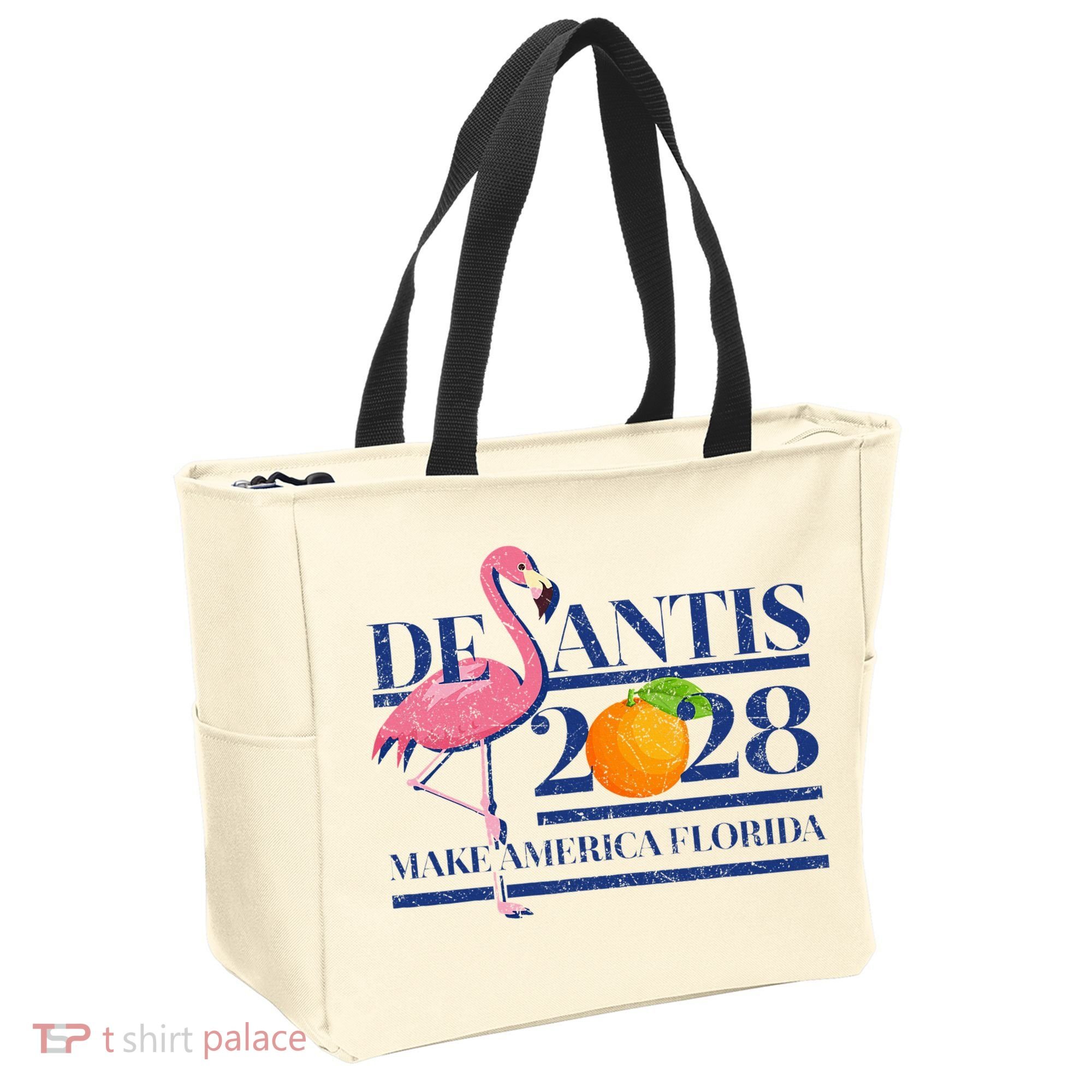Desantis 2028 Make America Florida Ron Desantis 48 Flamingo Tote Bag