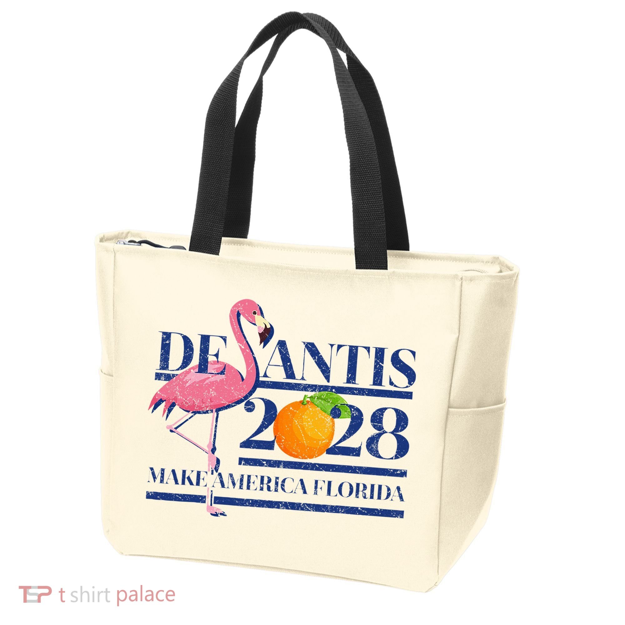 Desantis 2028 Make America Florida Ron Desantis 48 Flamingo Tote Bag
