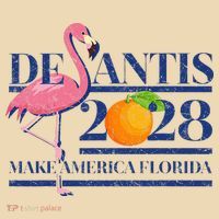 Desantis 2028 Make America Florida Ron Desantis 48 Flamingo Tote Bag thumb 4