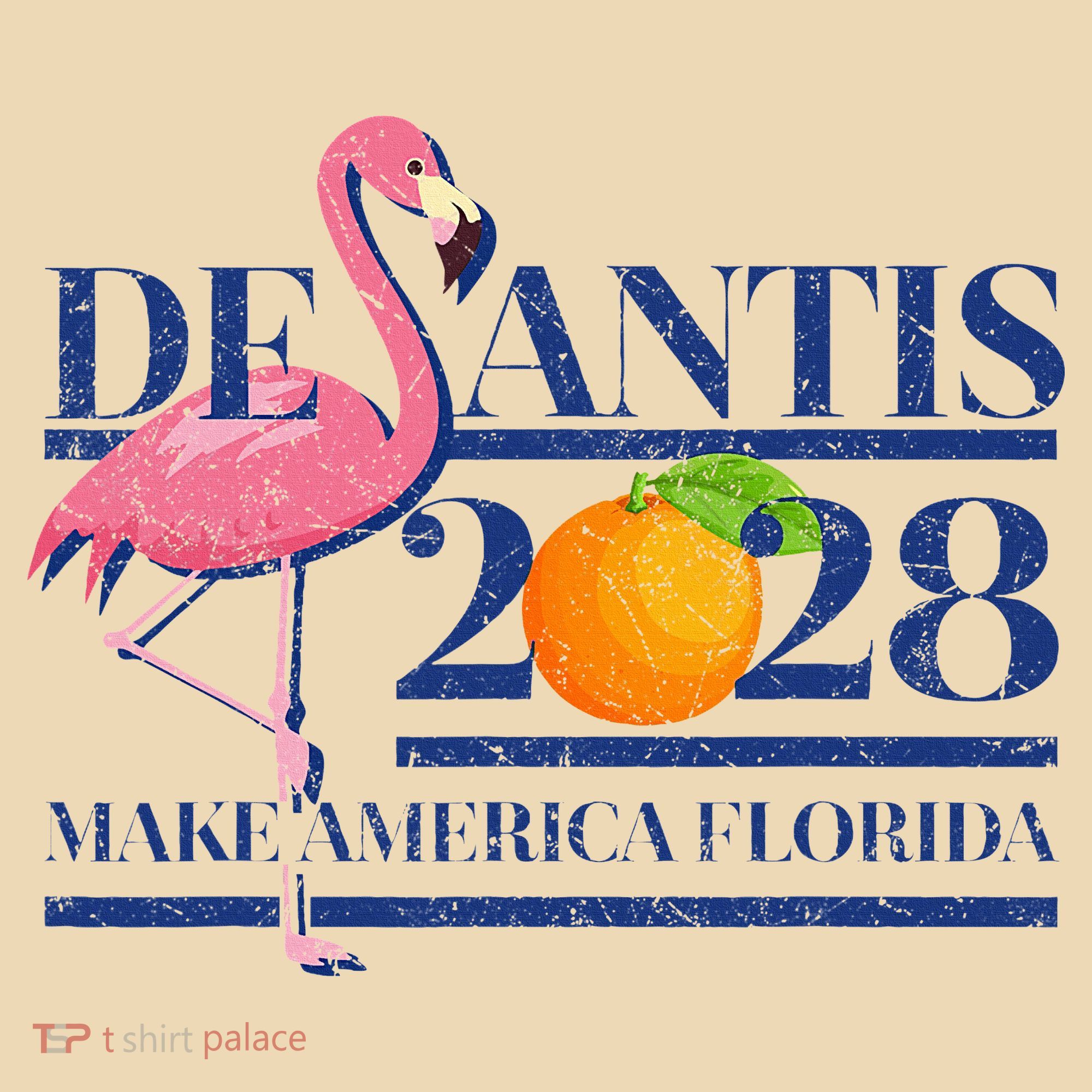 Desantis 2028 Make America Florida Ron Desantis 48 Flamingo Tote Bag