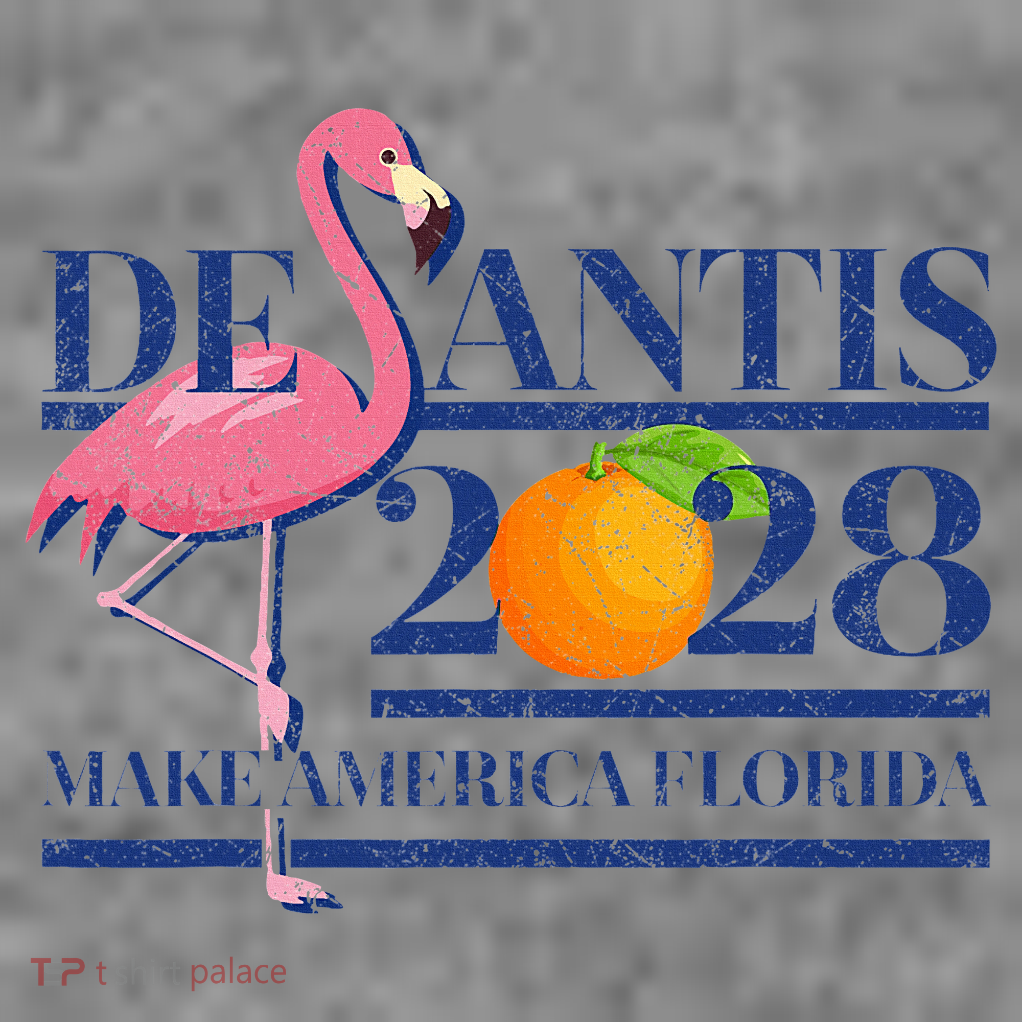 Desantis 2028 Make America Florida Ron Desantis 48 Flamingo Toddler Hoodie