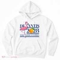 Desantis 2028 Make America Florida Ron Desantis 48 Flamingo Hoodie thumb 0