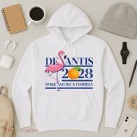 Desantis 2028 Make America Florida Ron Desantis 48 Flamingo Hoodie thumb 3