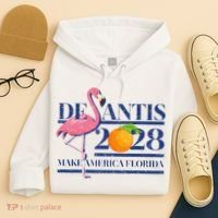 Desantis 2028 Make America Florida Ron Desantis 48 Flamingo Hoodie thumb 4