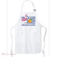 Desantis 2028 Make America Florida Ron Desantis 48 Flamingo Apron thumb 0