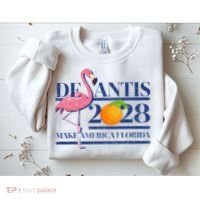 Desantis 2028 Make America Florida Ron Desantis 48 Flamingo Sweatshirt thumb 2