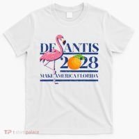 Desantis 2028 Make America Florida Ron Desantis 48 Flamingo T-Shirt thumb 0