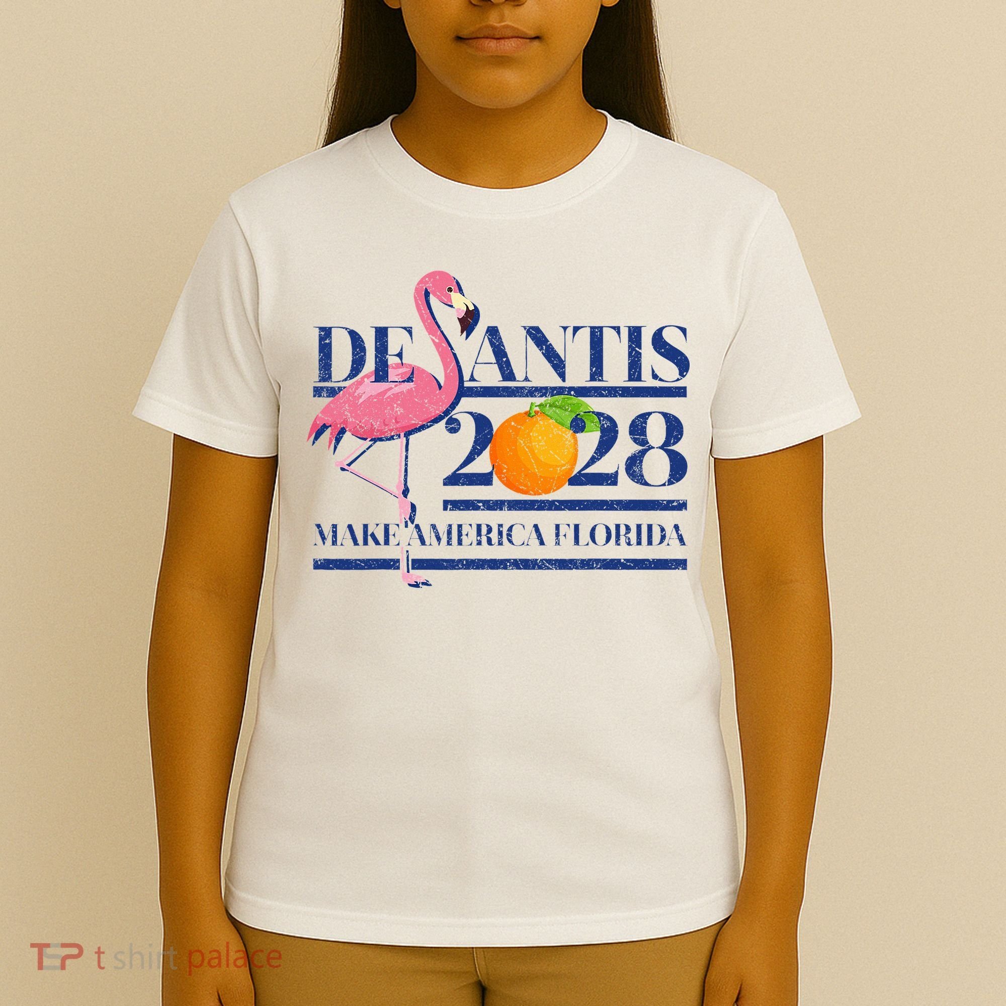 Desantis 2028 Make America Florida Ron Desantis 48 Flamingo T-Shirt