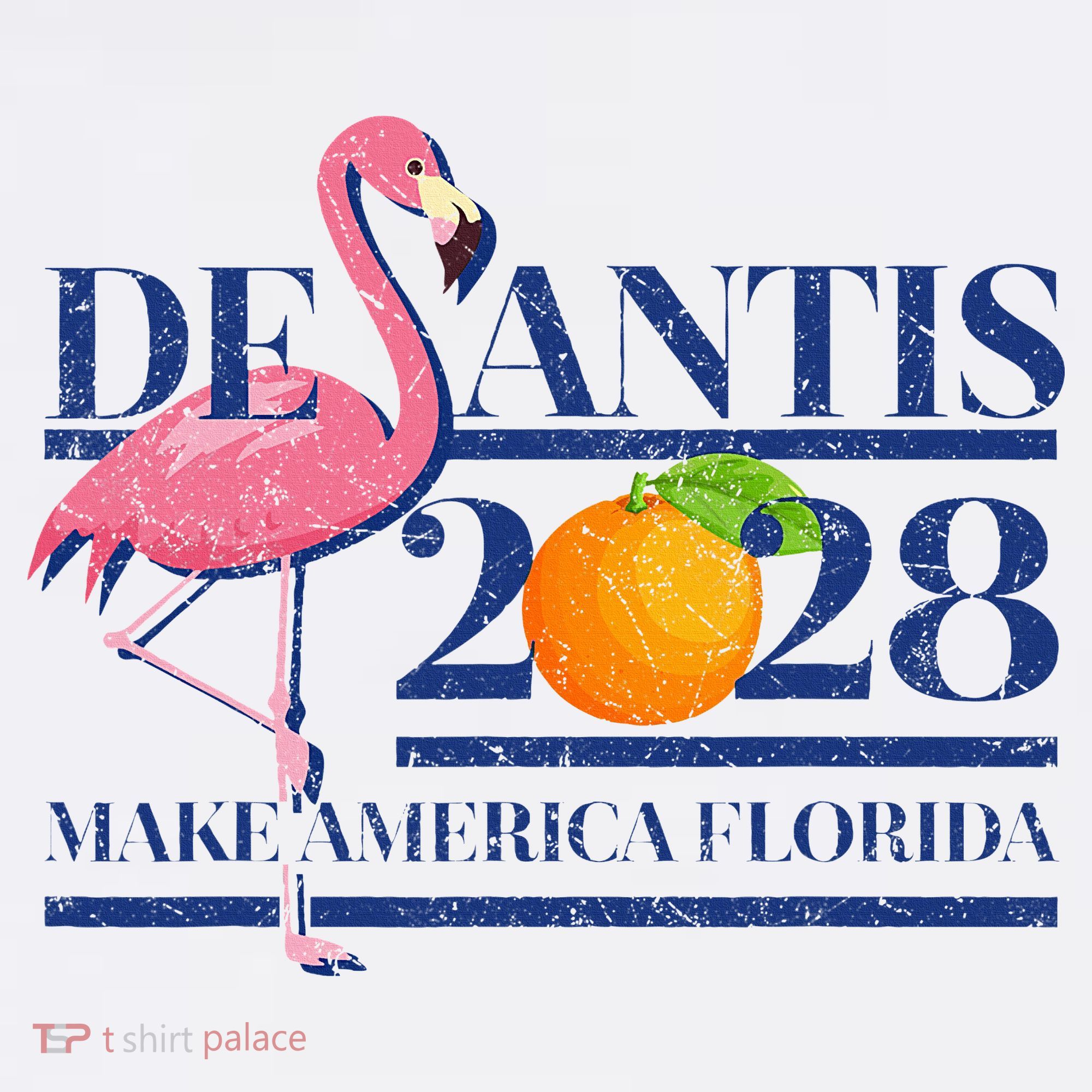Desantis 2028 Make America Florida Ron Desantis 48 Flamingo T-Shirt