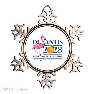 Desantis 2028 Make America Florida Ron Desantis 48 Flamingo Ornament