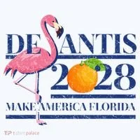 Desantis 2028 Make America Florida Ron Desantis 48 Flamingo Ornament thumb 1