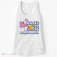 Desantis 2028 Make America Florida Ron Desantis 48 Flamingo Women's Tank Top thumb 0