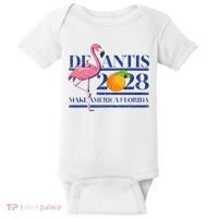 Desantis 2028 Make America Florida Ron Desantis 48 Flamingo Baby Bodysuit thumb 0