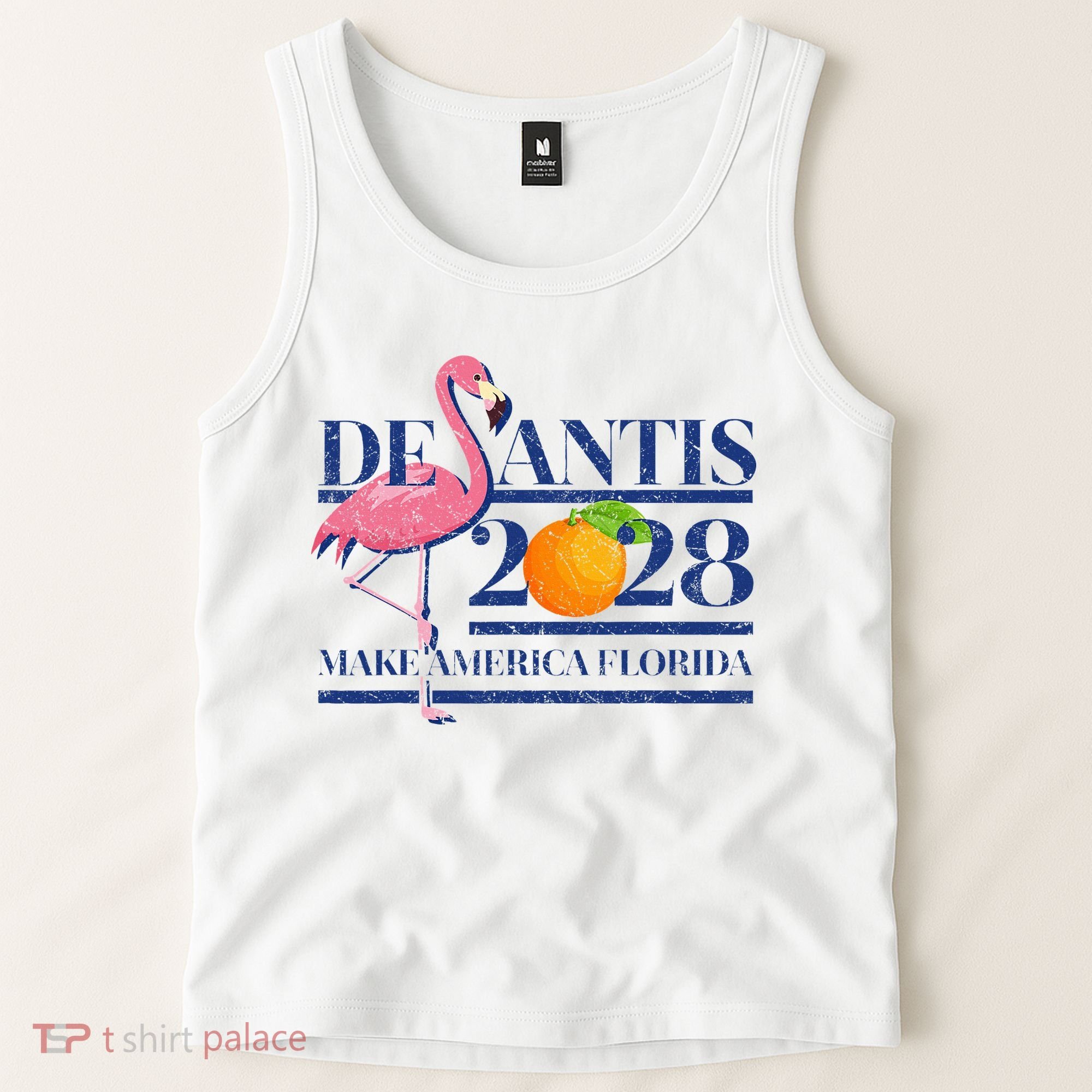 Desantis 2028 Make America Florida Ron Desantis 48 Flamingo Tank Top