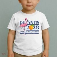Desantis 2028 Make America Florida Ron Desantis 48 Flamingo Toddler T-Shirt thumb 2