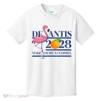 Desantis 2028 Make America Florida Ron Desantis 48 Flamingo Kids T-Shirt thumb 0