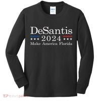DeSantis 2024 Make America Florida Kids Long Sleeve Shirt thumb 0