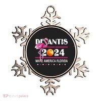 Desantis 2024 Make America Florida Flamingo Ornament thumb 0