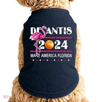Desantis 2024 Make America Florida Flamingo Doggie Tank